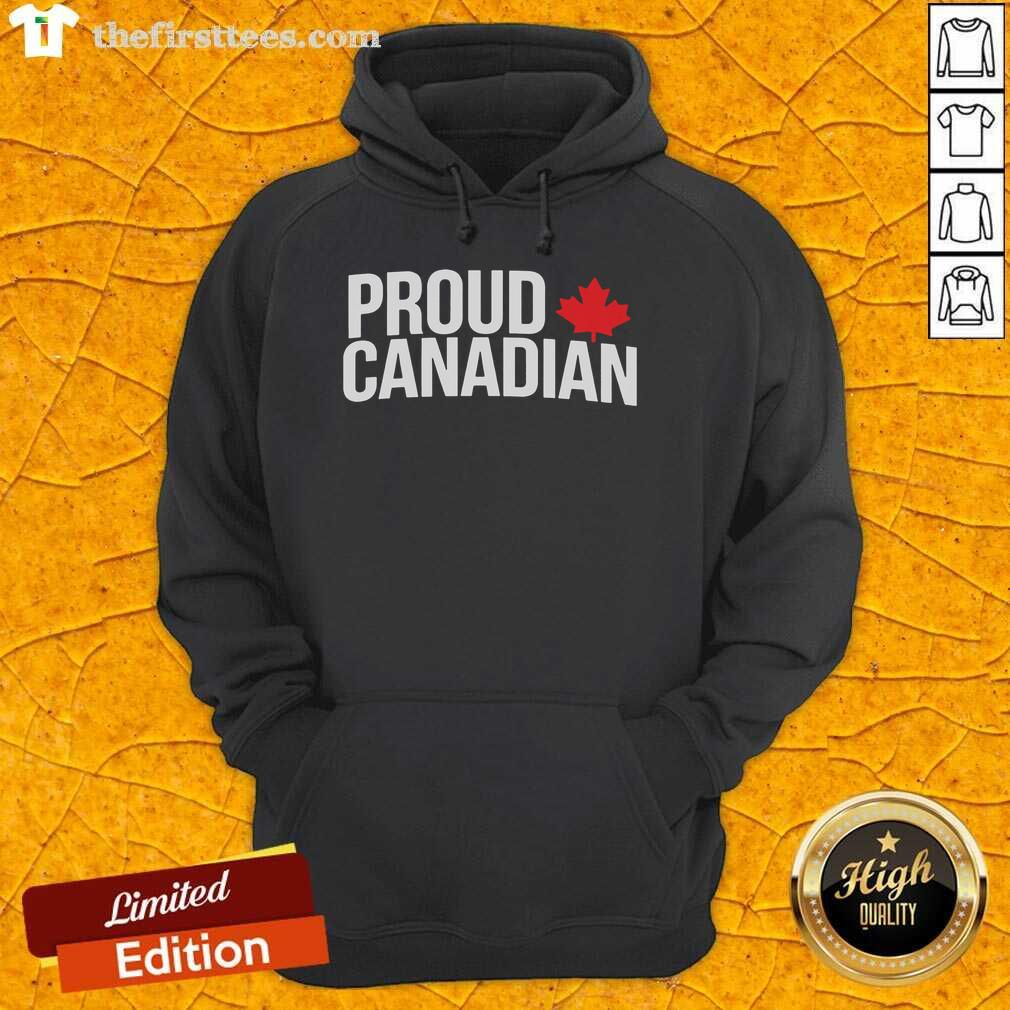 Premium Proud Baseball Canadian Leaf Hoodie featuring a stylish design and vibrant colors, perfect for sports fans.