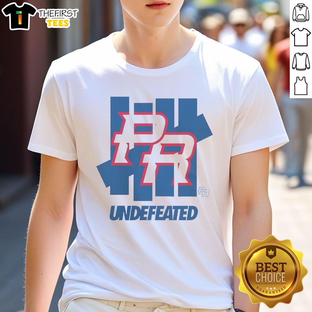 Premium Puerto Rico Baseball Undefeated T-Shirt featuring vibrant colors and stylish design for passionate fans.