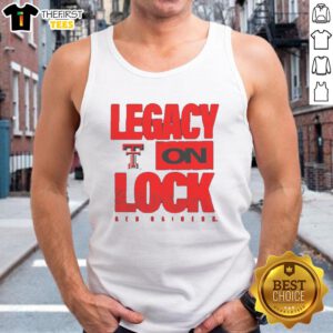 Premium Texas Tech Red Raiders NCAA 2026 Legacy On Lock Tank Top featuring bold team logo and stylish design.