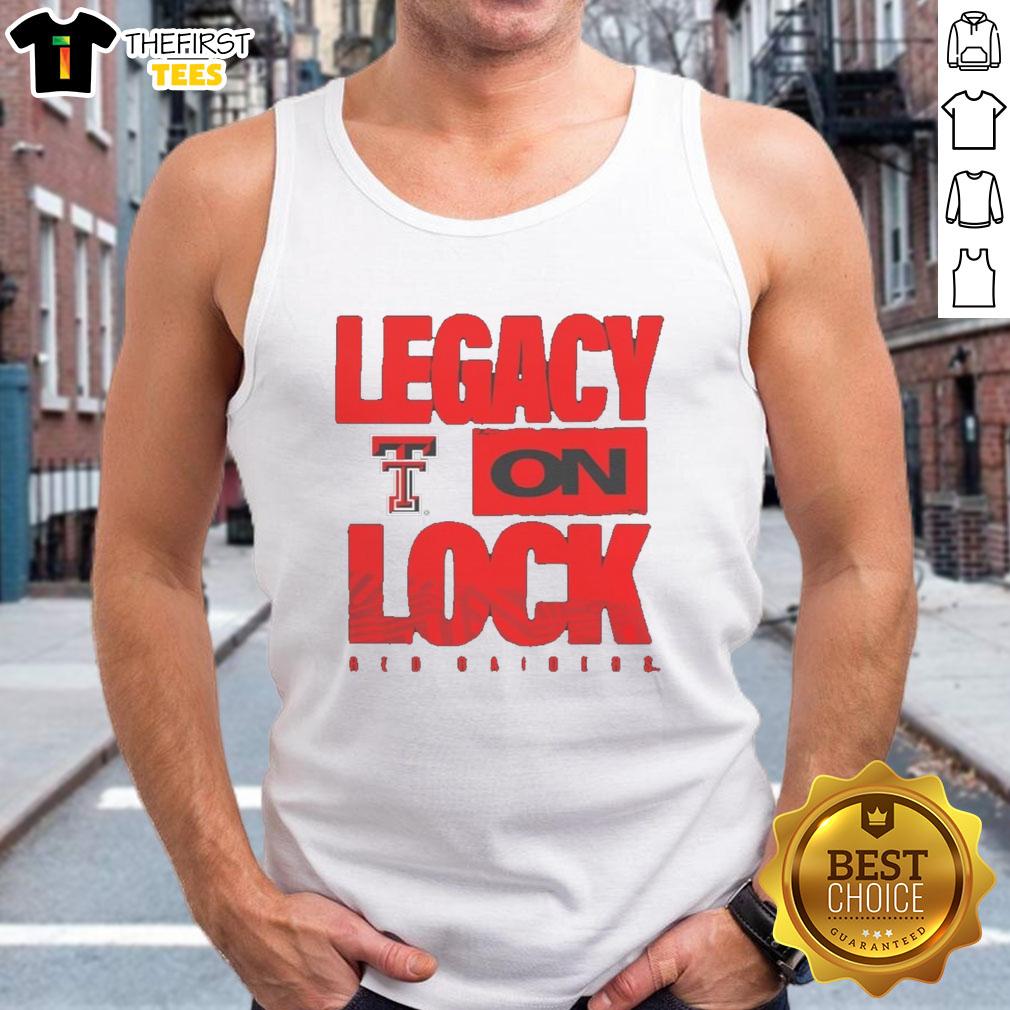 Premium Texas Tech Red Raiders NCAA 2026 Legacy On Lock Tank Top featuring bold team logo and stylish design.