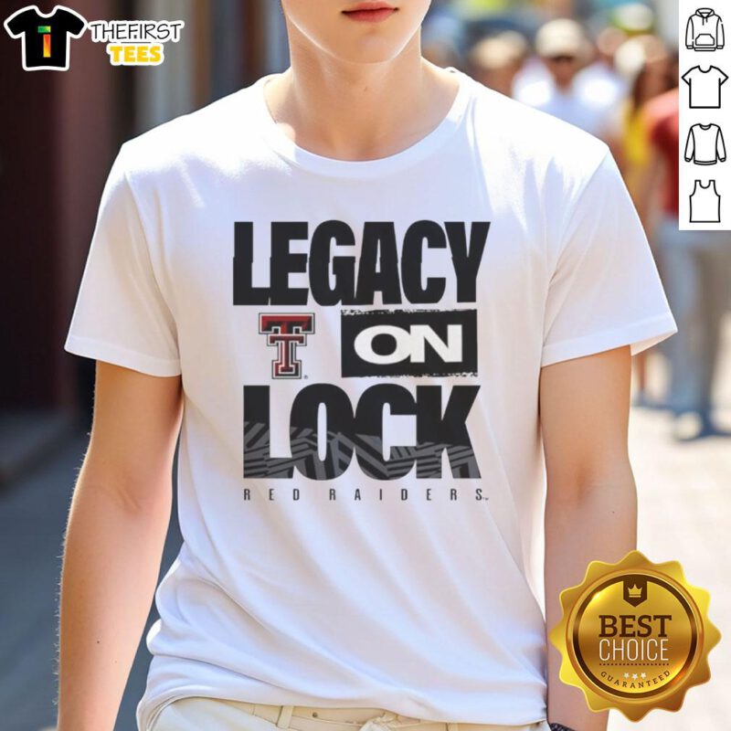 Premium Texas Tech Red Raiders NCAA 2026 Legacy On Lock On T-Shirt featuring team colors and logo for fans.