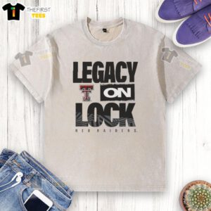 Premium Texas Tech Red Raiders NCAA 2026 Legacy On Lock Washed T-Shirt in a stylish design for fans and supporters.
