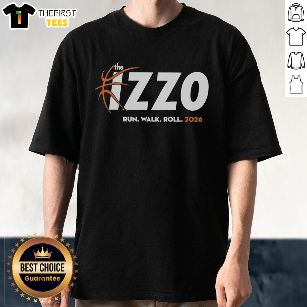 Alt Text: Premium The Izzo Legacy Run Walk Roll 2026 T-Shirt featuring vibrant colors and a unique design for participants.