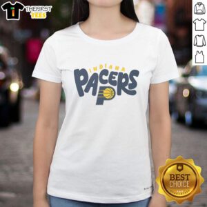 Pretty Indiana Pacers Bubble Ladies Tee featuring a stylish design and team colors, perfect for fans and casual wear.