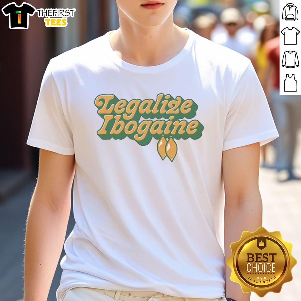 Pretty Legalize Ibogaine T-Shirt featuring vibrant design promoting ibogaine legalization and awareness.