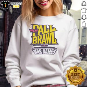 Alt Text: Cozy Pretty WCW Fall Brawl War Games sweatshirt featuring bold graphics and a stylish design for fans.