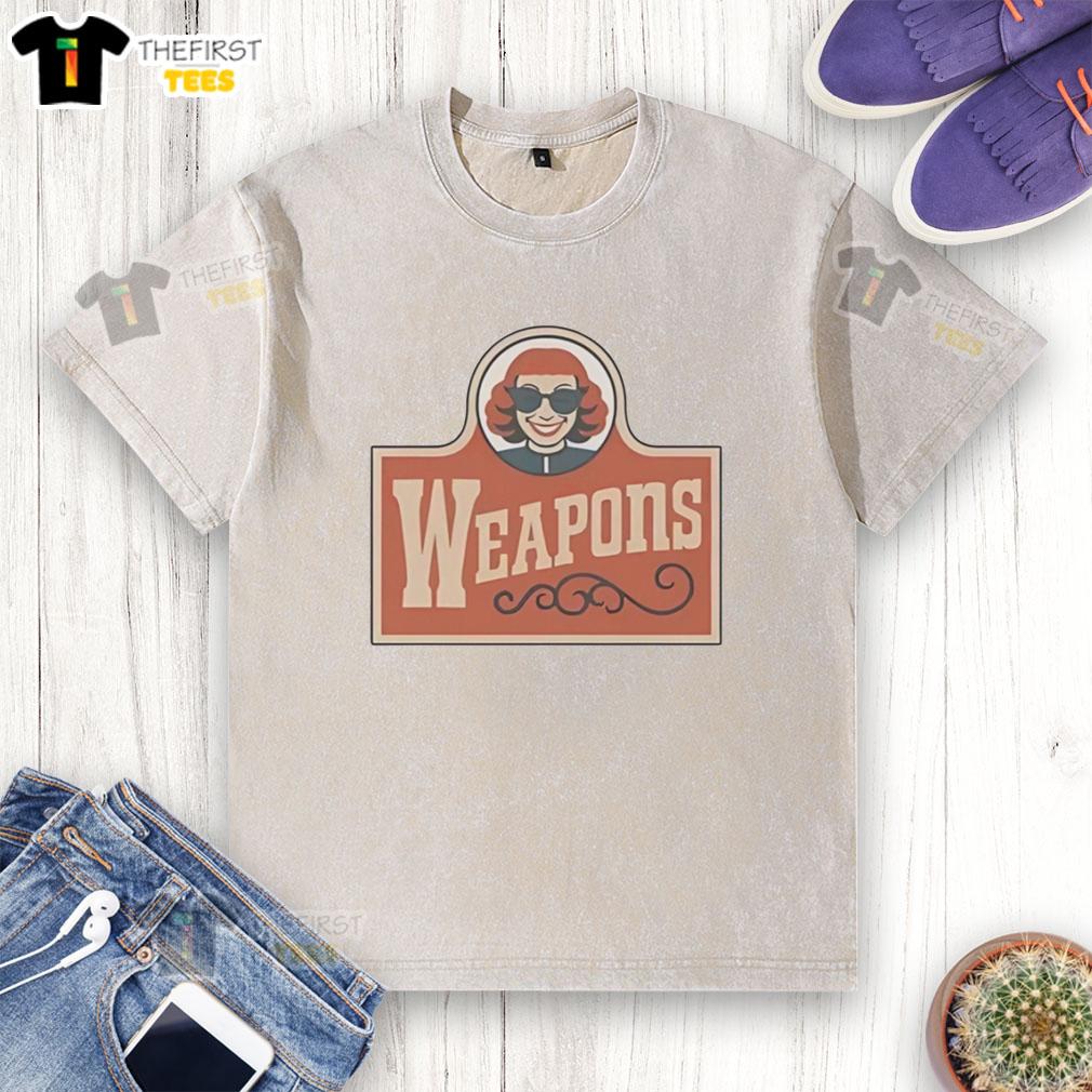 Pretty Weapons Aunt Gladys Zach Cregger washed t-shirt featuring a vibrant graphic design and comfortable fit.