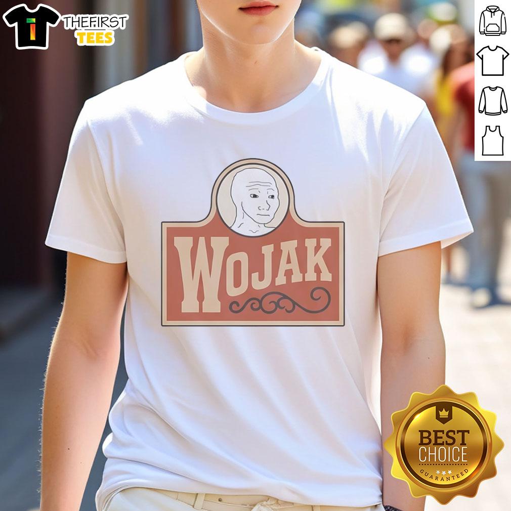 Pretty Wojak Meme Character T-Shirt featuring a colorful Wojak design, perfect for meme lovers and casual wear.