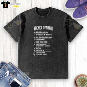 Alt Text: Gen X individuals aged 45-60 in a stylish washed T-shirt, looking youthful and ready to take on challenges.