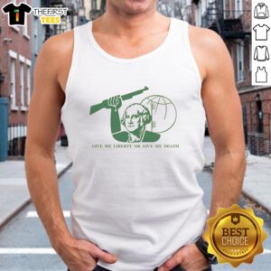 Alt Text: George Washington Liberty or Death tank top featuring a bold graphic design, perfect for patriotic clothing enthusiasts.
