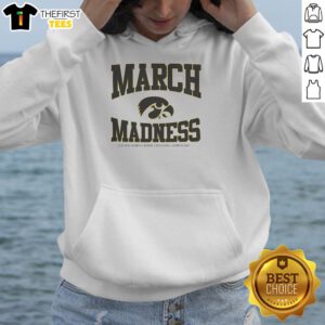 Top Iowa Hawkeyes March Madness NCAA Women's Basketball Championship 2026 hoodie featuring team colors and logo.