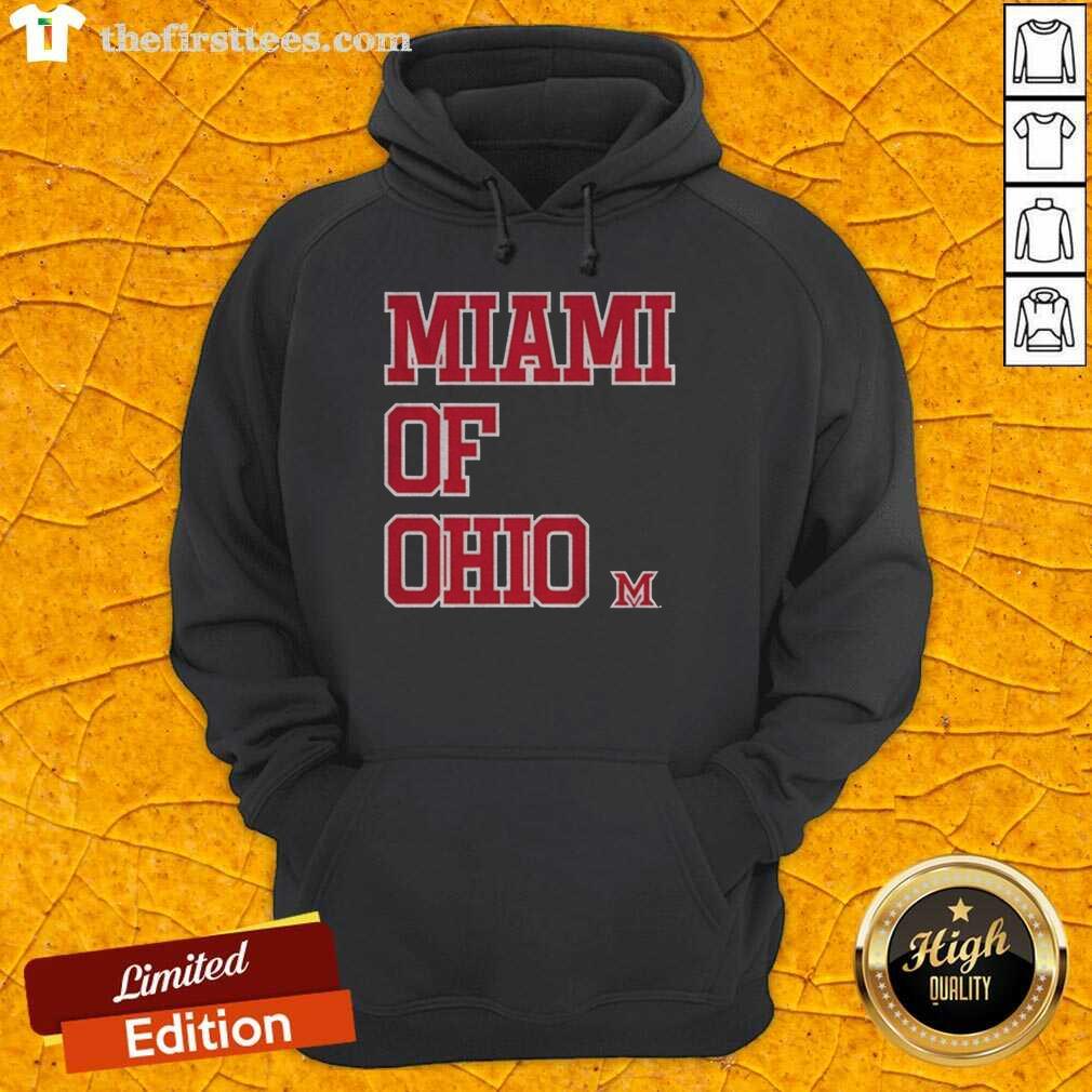 Top Miami Redhawks Basketball hoodie from Miami of Ohio, featuring team colors and logo for fans and players.