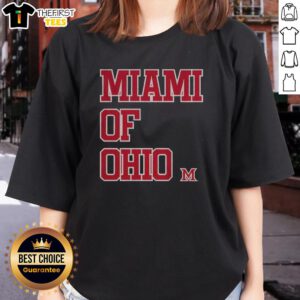 Miami Redhawks ladies tee featuring vibrant graphics, perfect for fans of Miami of Ohio basketball apparel.