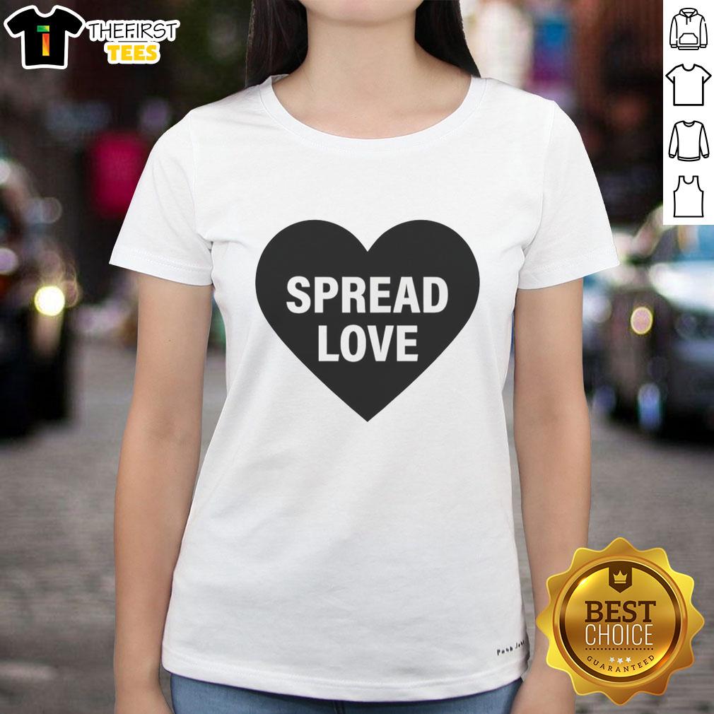 Top Spread Love Jack Martin Pizza Movie Ladies Tee featuring a vibrant design perfect for pizza lovers and movie fans.