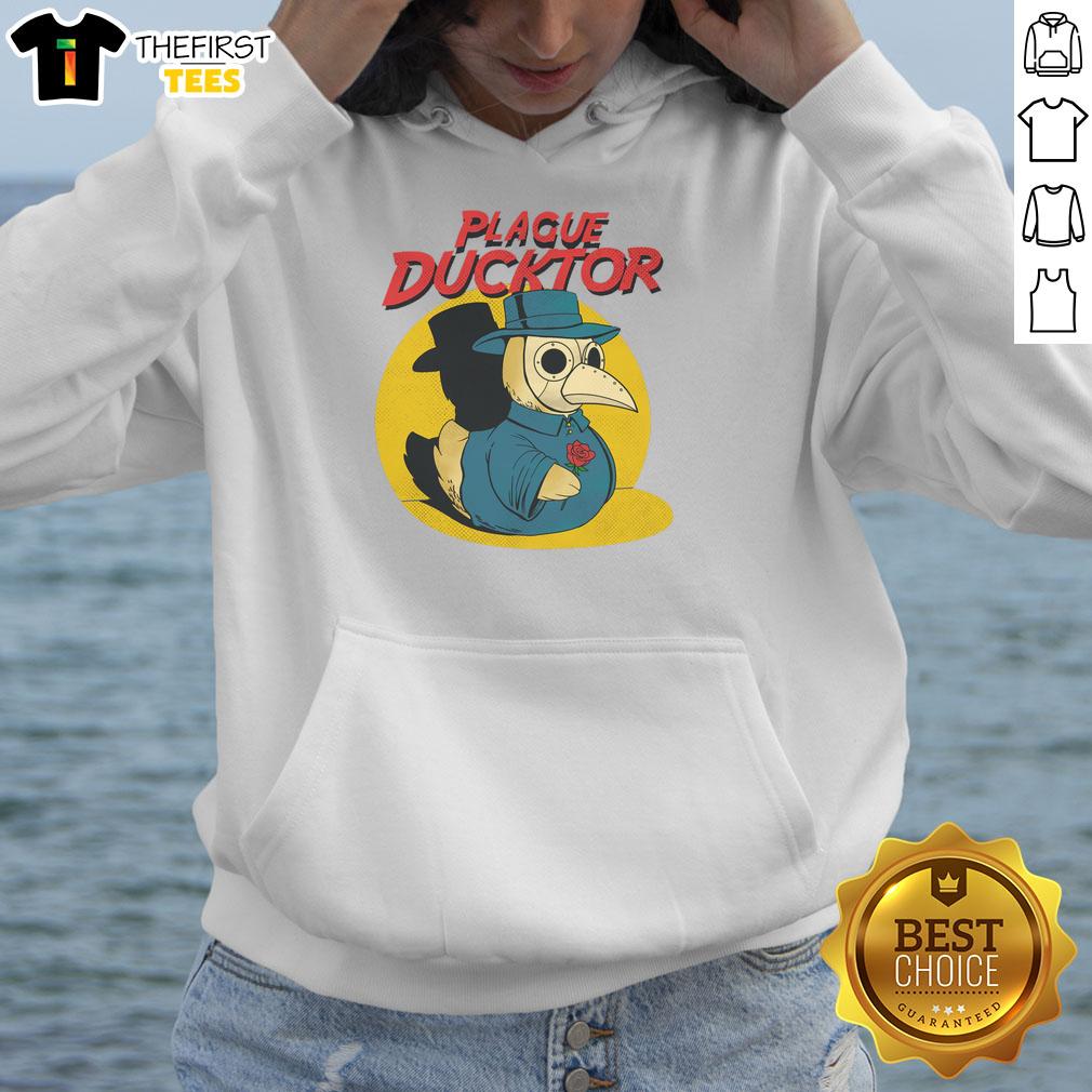 Top The Plague Ducktor Hoodie featuring a unique design, perfect for fans of quirky fashion and cozy comfort.