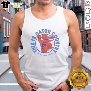 Vintage 'Top This is Gator Country Florida' tank top featuring a colorful alligator graphic perfect for summer wear.