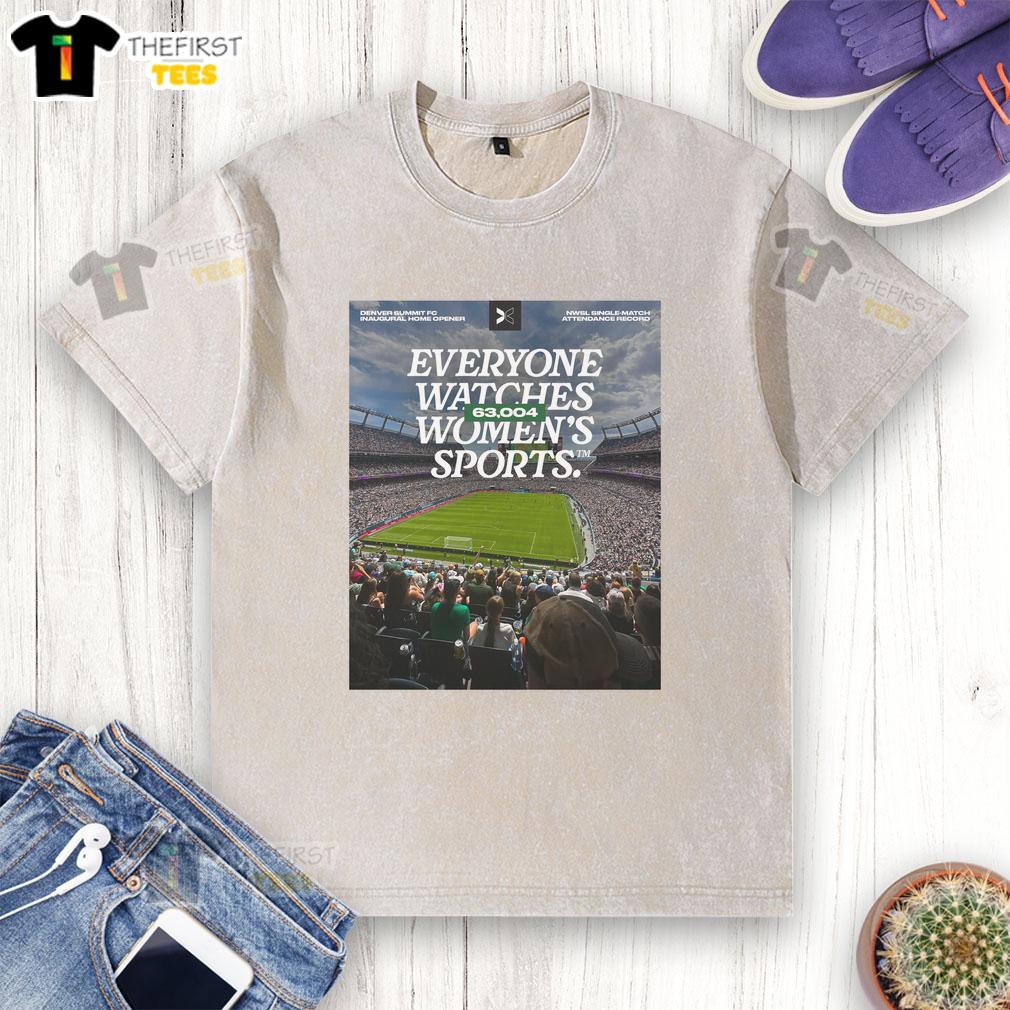 Denver Summit FC washed t-shirt showcasing women's sports, perfect for fans supporting their favorite team.