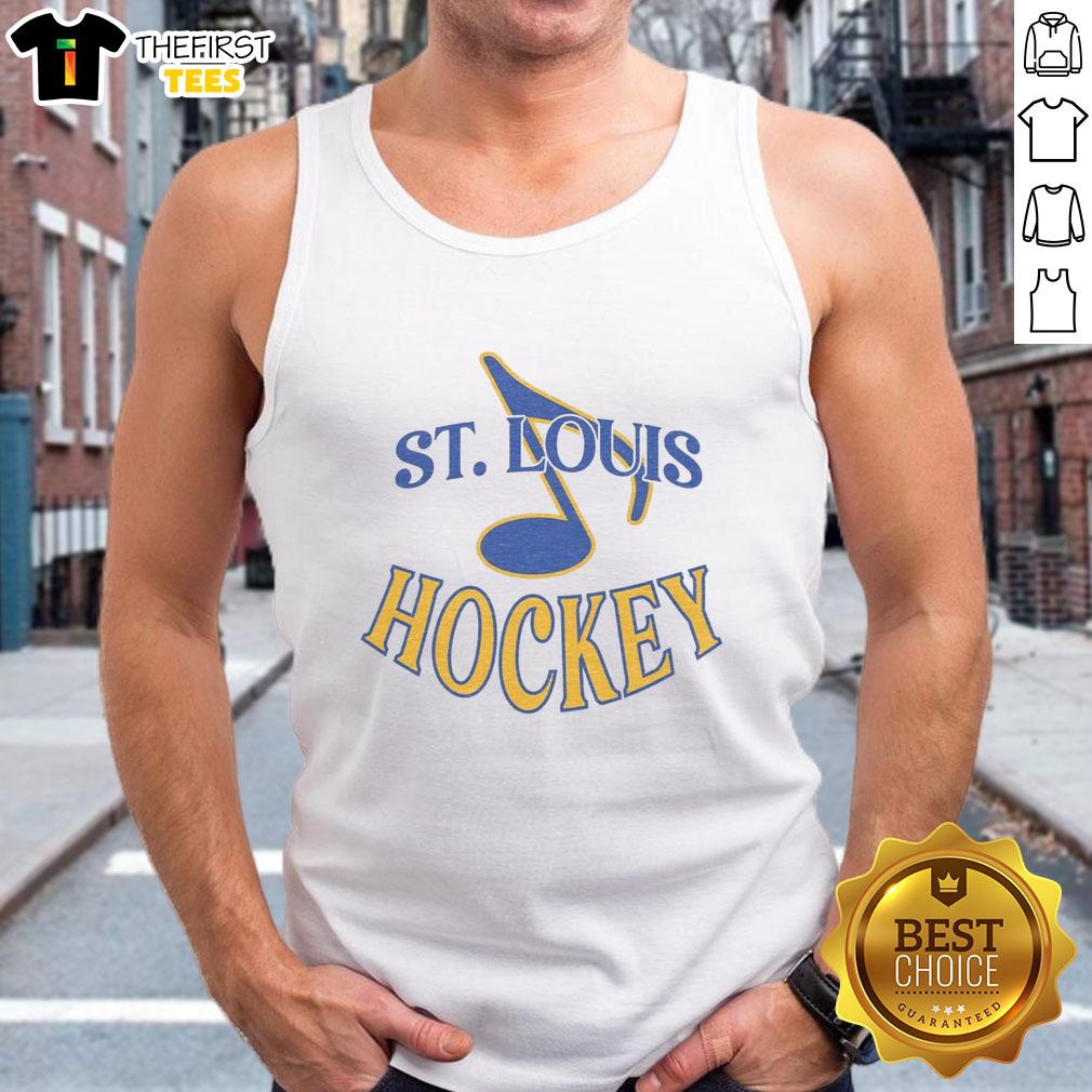 Premium St. Louis Hockey ash tank top featuring a stylish design perfect for fans and casual wear.
