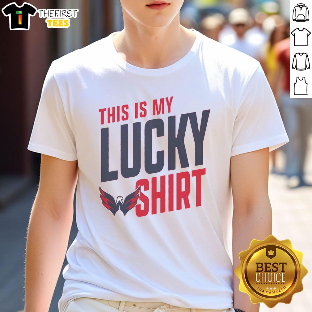 Premium Washington Capitals This Is My Lucky T-Shirt featuring bold team graphics, perfect for fans and game day wear.