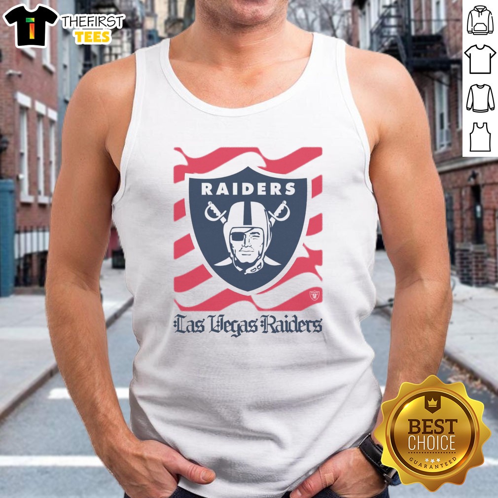 Awesome Las Vegas Raiders American Heritage Wordmark Shirt on Tank Top Awesome Las Vegas Raiders American Heritage Wordmark Shirt shown as a tank top preview