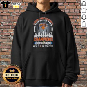 Awesome New York Knicks NBA Finals Champions 2026 Hoodie in blue with championship graphics