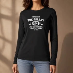 Awesome Property Of The Galaxy 42 Life The Universe And Everything Est 1979 Long Sleeve Shirt