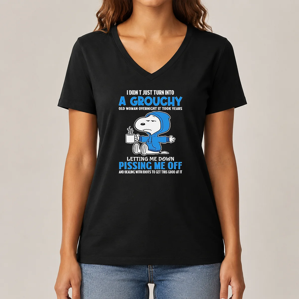Awesome Snoopy I Didn'T Just Turn V-Neck Shirt Awesome Snoopy I Didn'T Just Turn V-Neck Shirt