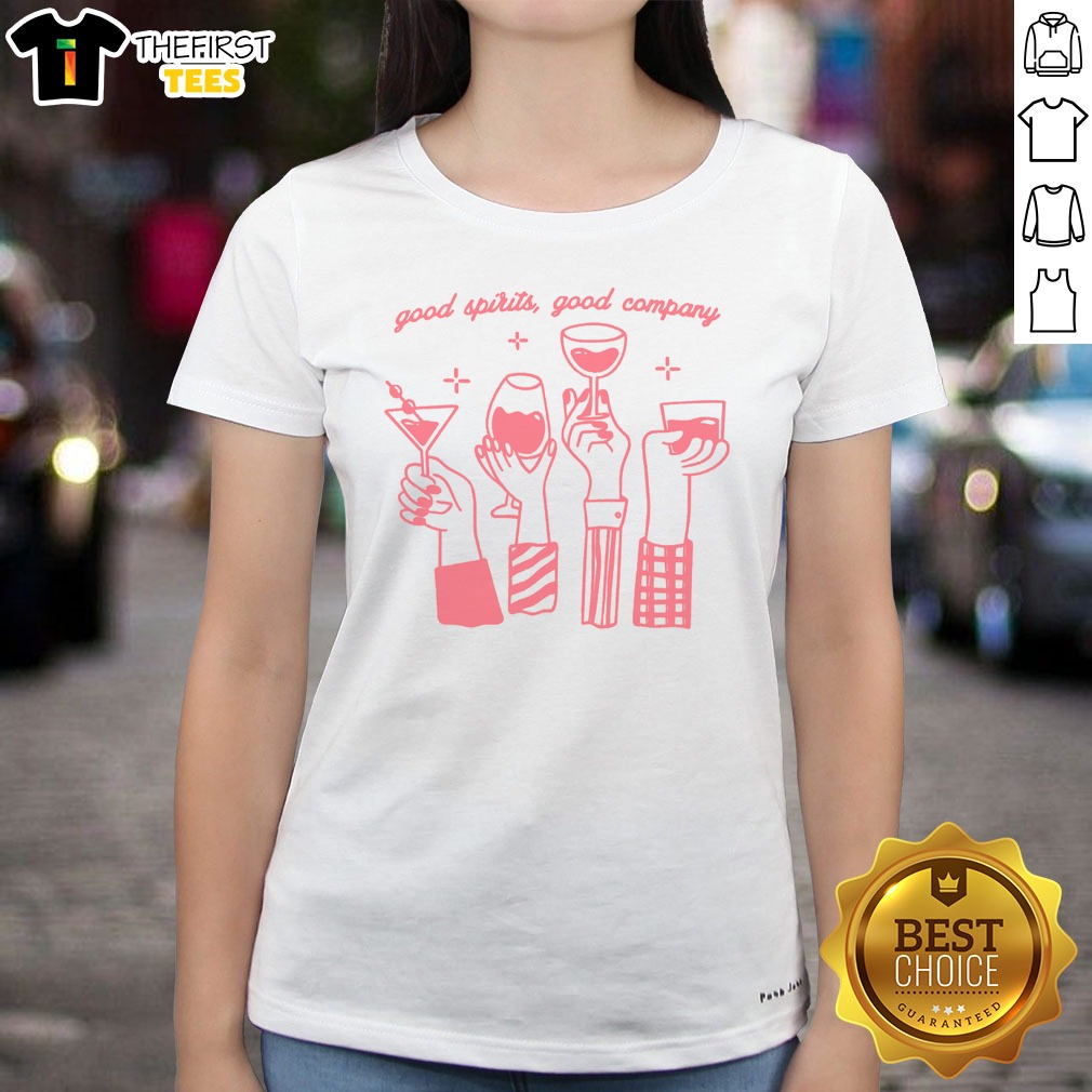 Awesome Spirits Good Company Butter Shirt on Ladies Shirt Awesome Spirits Good Company Butter Shirt shown as a ladies shirt preview