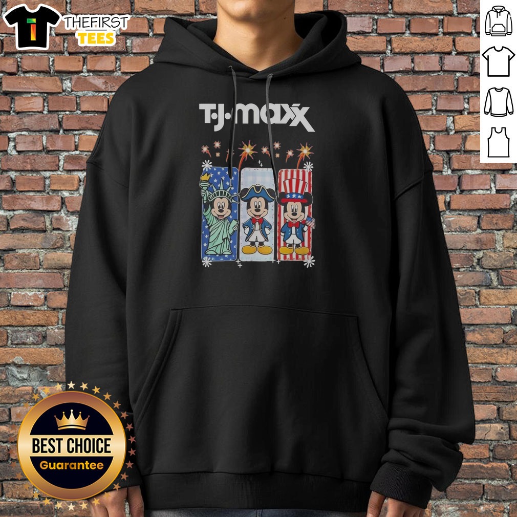 Awesome TJ Maxx Mickey Mouse Disney USA Patriotic Celebration Shirt on Hoodie Awesome TJ Maxx Mickey Mouse Disney USA Patriotic Celebration Shirt shown as a hoodie preview