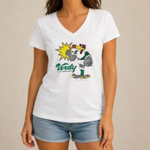 Awesome Verdy Mascot Yomiuri Nippon Football Club 1992 Verdy Yomiuri V-Neck Shirt