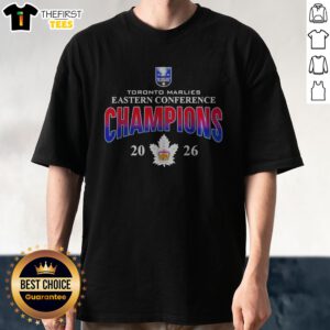 Funny Toronto Marlies Eastern Conference Champions 20 26 Calder Cup Playoffs Shirt with bold text on a casual crew neck tee
