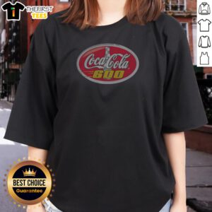 Good Coca Cola 600 NASCAR Racing Event Logo Checkered Bottle Ladies Shirt