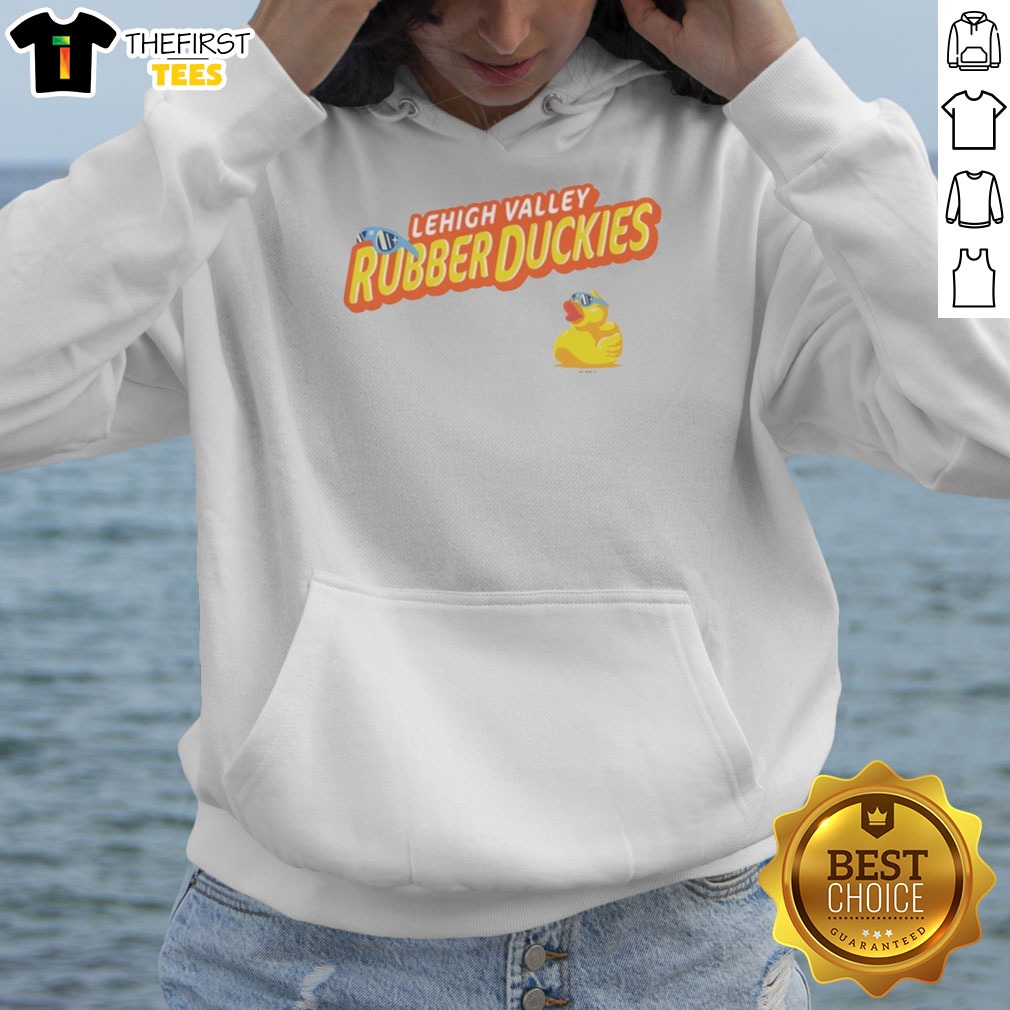 Good Lehigh Valley Rubber Duckies MLB Ironpigs Baseball Team Mascot Shirt on Hoodie Good Lehigh Valley Rubber Duckies MLB Ironpigs Baseball Team Mascot Shirt shown as a hoodie preview