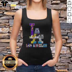 Good Los Angeles Sports Teams LA Logos Tank top featuring vibrant team logos and a comfortable fit.