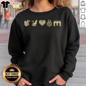 Good New York Knicks Five Championship Symbols Cat Basketball Heart Garden Icons Row Sweatshirt in navy blue with graphic print