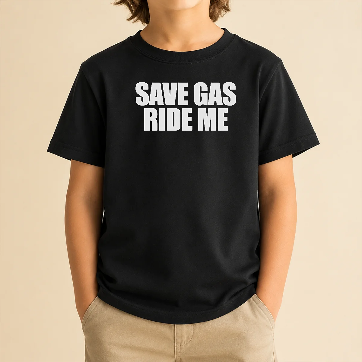 Good Save Gas Ride Me Kids T-Shirt