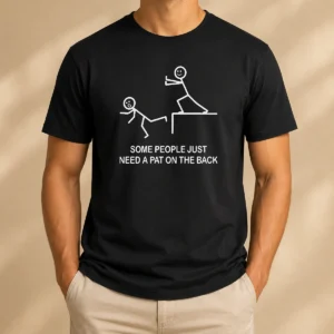 Good Stick Figure Some People Just Need A Pat On The Back Cliff Push