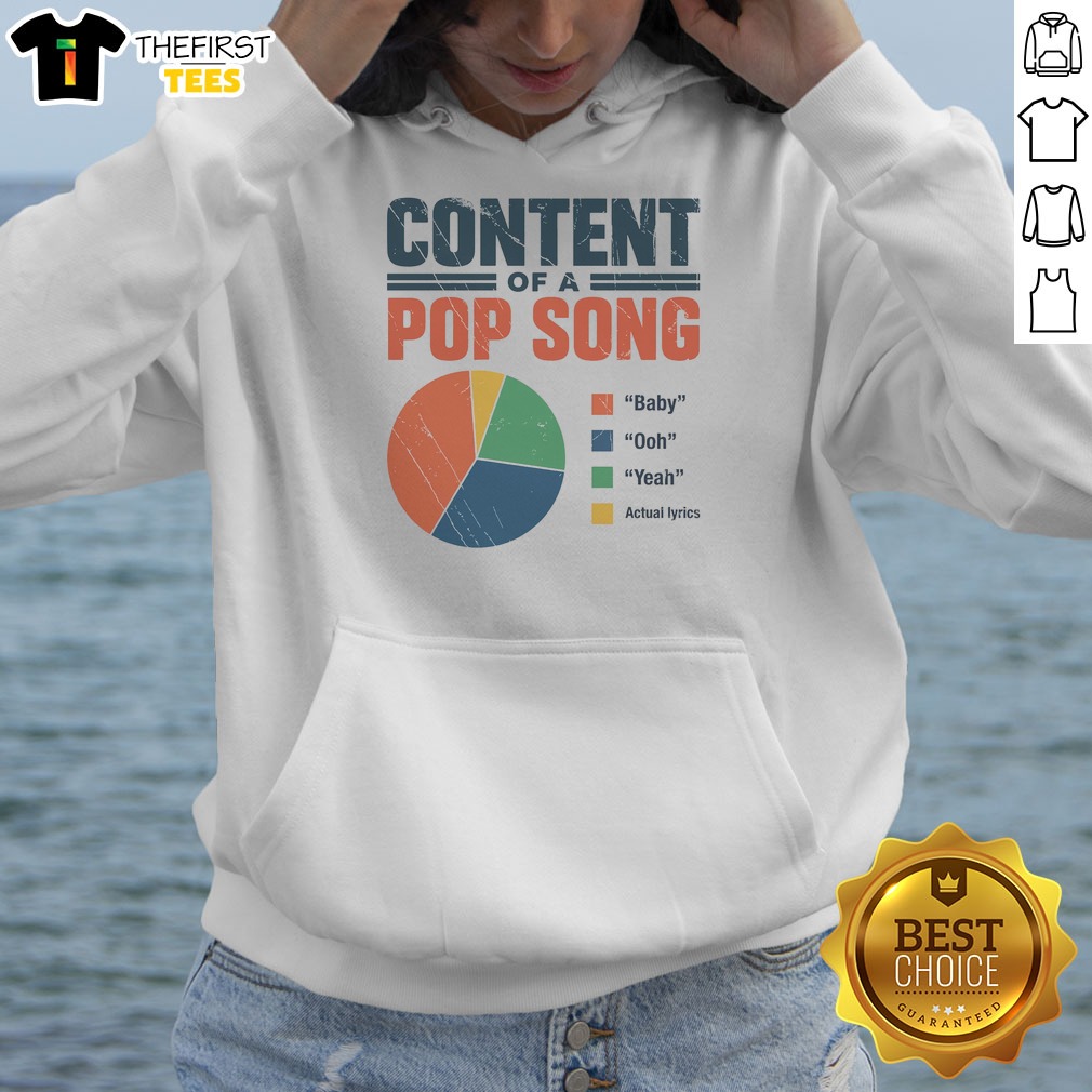 Hot Content Of A Pop Song Shirt on Hoodie Hot Content Of A Pop Song Shirt shown as a hoodie preview