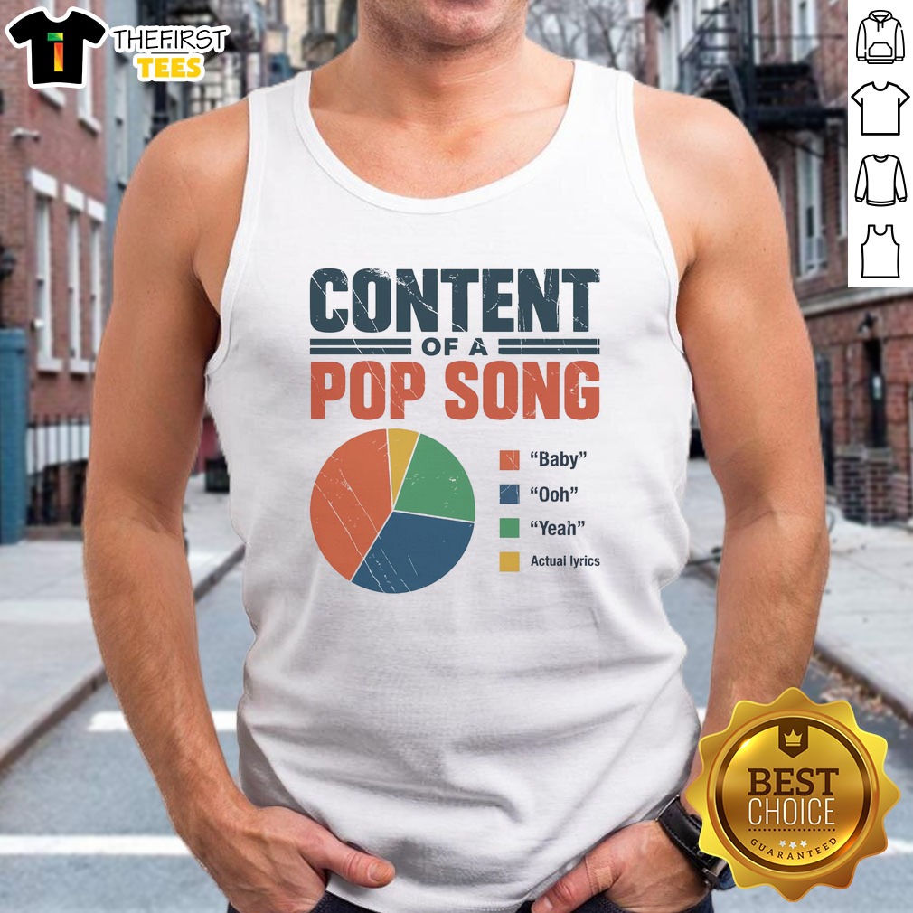 Hot Content Of A Pop Song Shirt on Tank Top Hot Content Of A Pop Song Shirt shown as a tank top preview