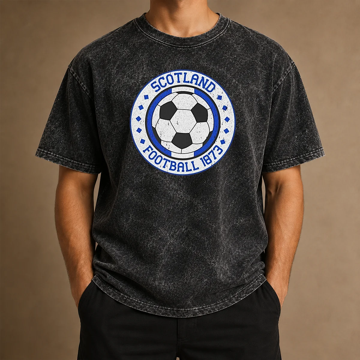 Hot Scotland Football 1873 Vintage Washed T-Shirt