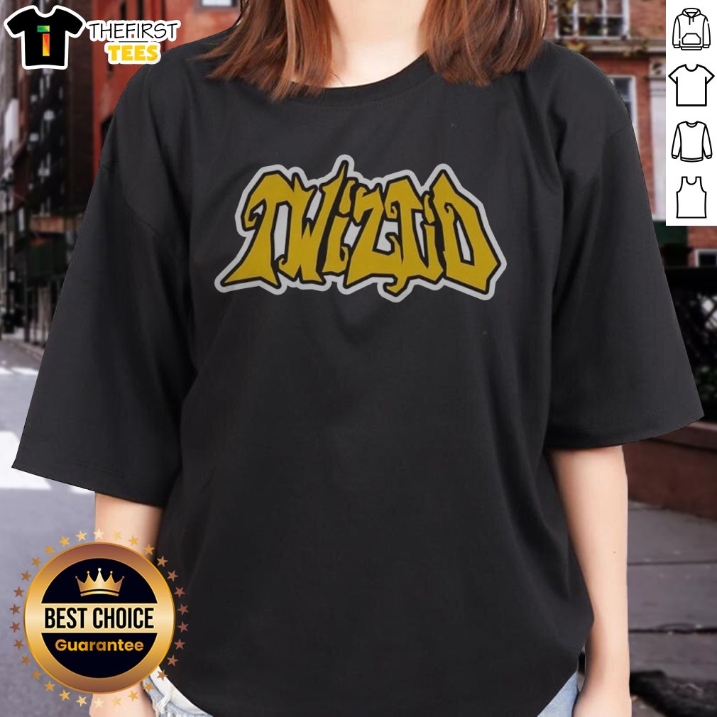 Hot Twiztid Logo Monogram Shirt on Ladies Shirt Hot Twiztid Logo Monogram Shirt shown as a ladies shirt preview