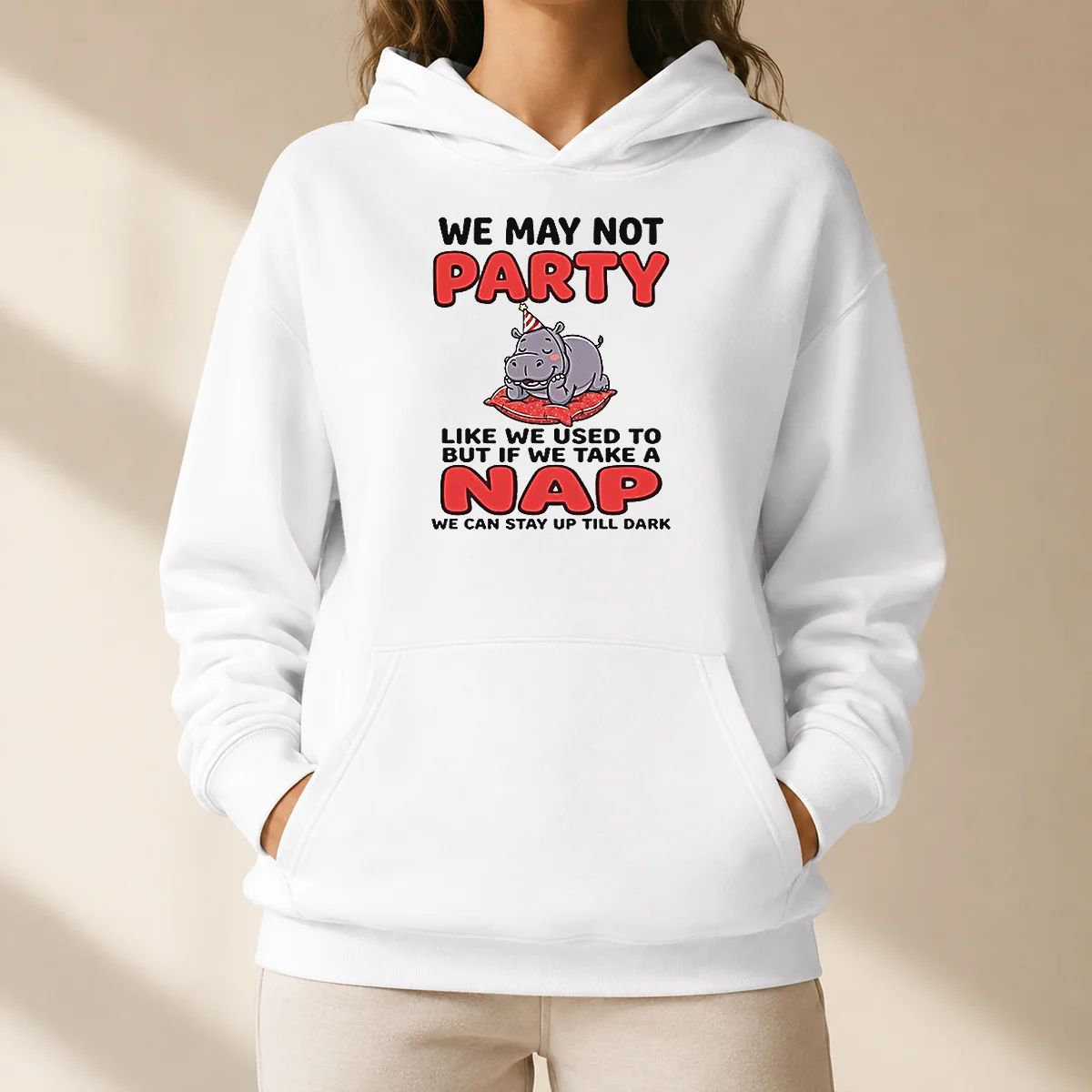 Hot We May Not Party Like We Used To But If We Take A Nap We Can Stay Up Till Dark Hoodie