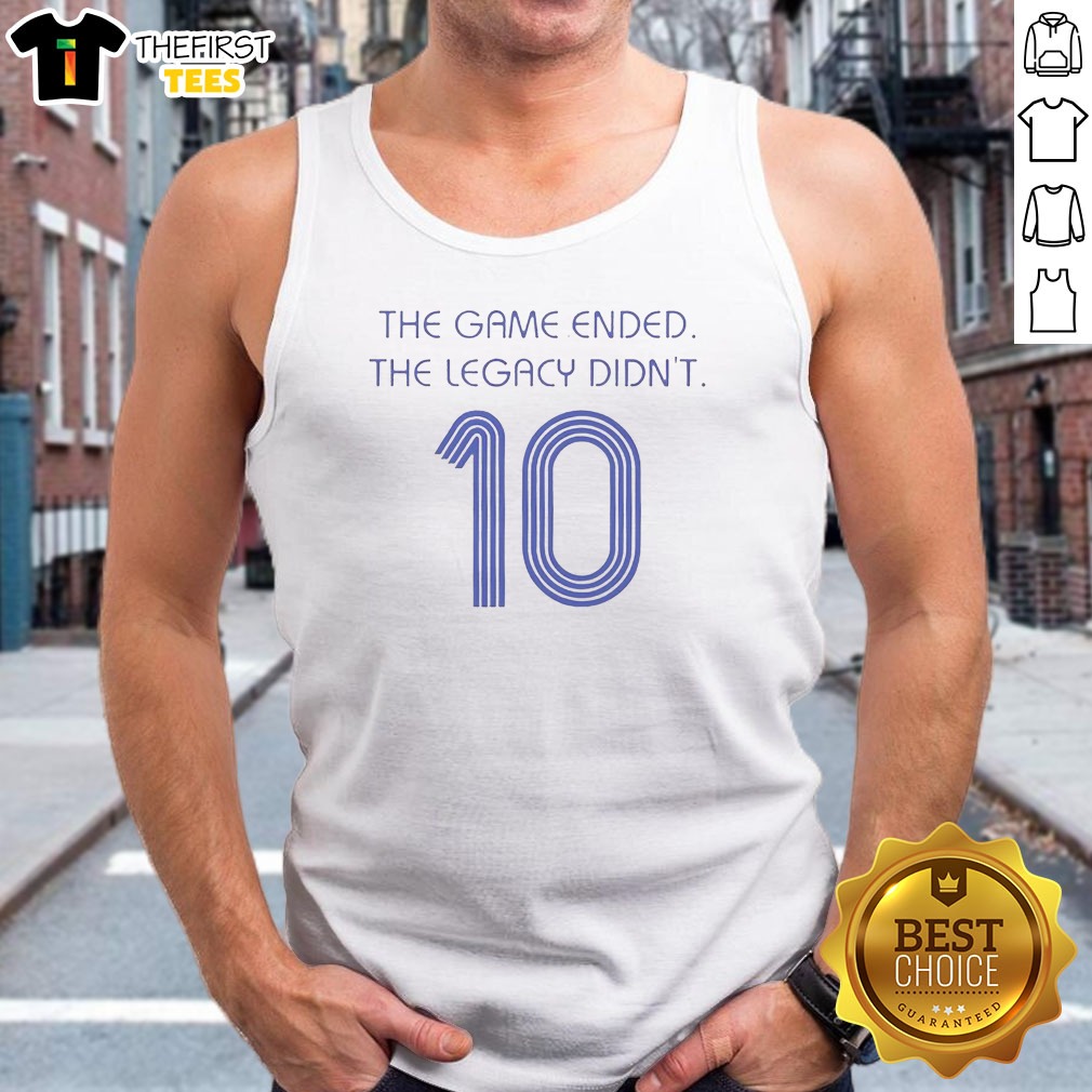 Hot Zinedine Zidane France National Team 10 The Game Ended The Legacy Didn'T Tank Top