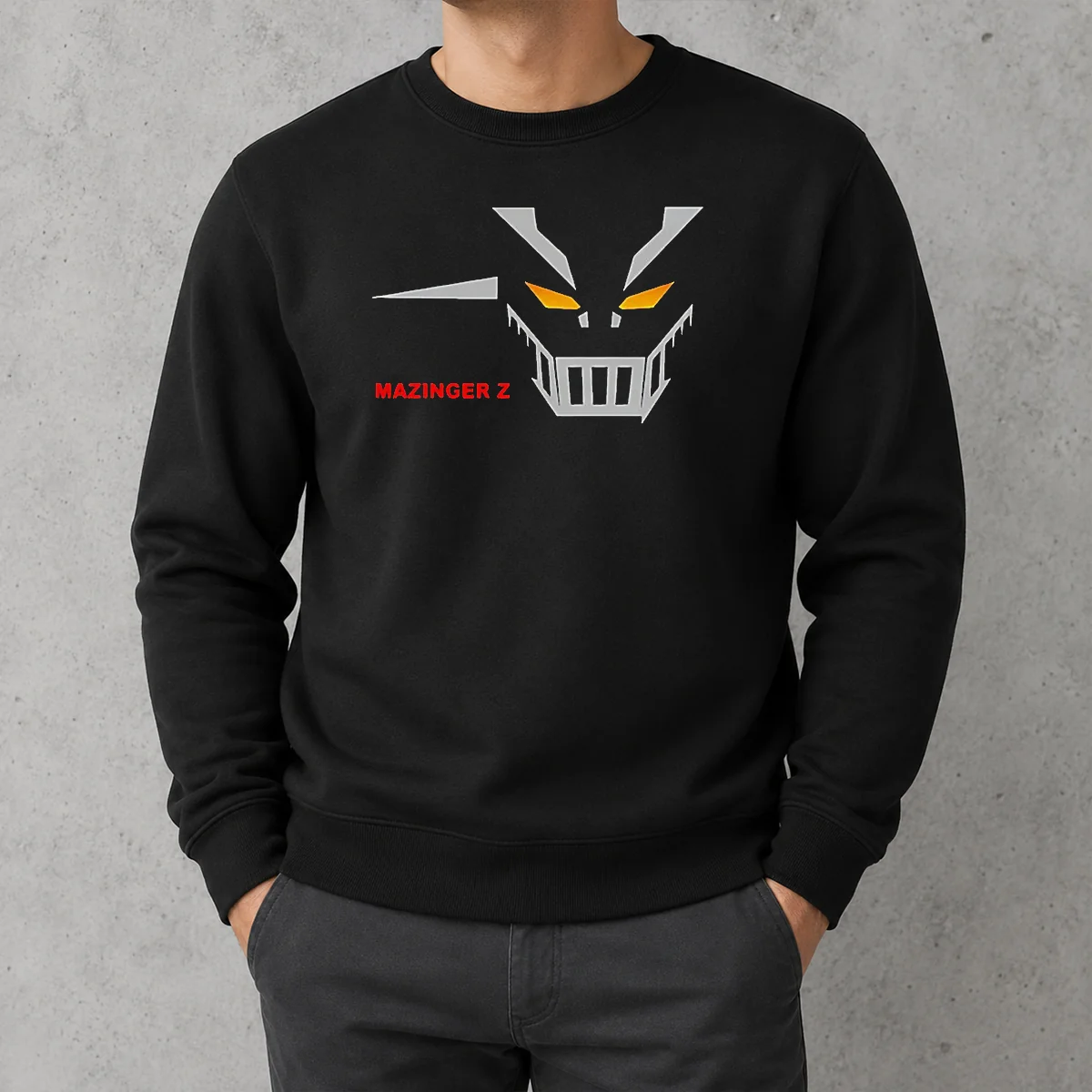 Nice Mazinger Z Robot Face Logo Sweater