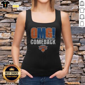 Nice New York Knicks OMG! Comeback Tank top featuring bold Knicks colors and dynamic graphic design