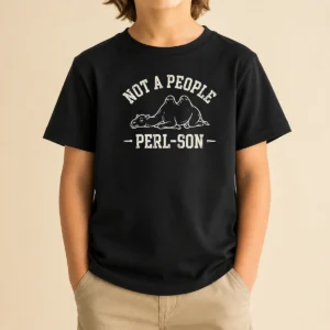 Nice Not A People Perl Son Kids T-Shirt