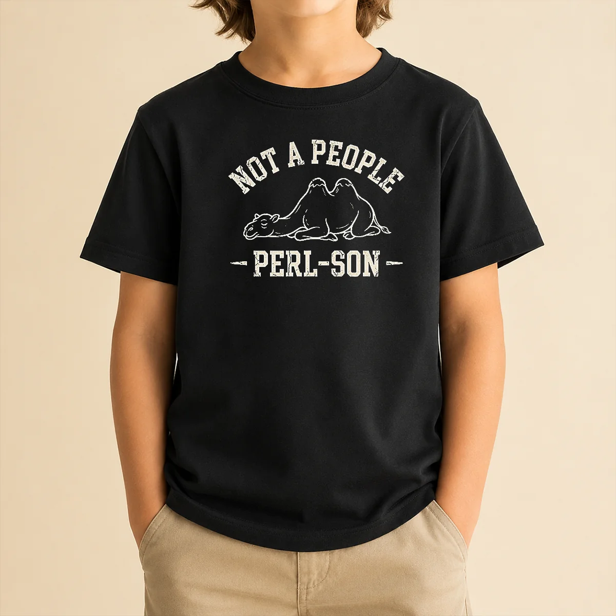Nice Not A People Perl Son Kids T-Shirt