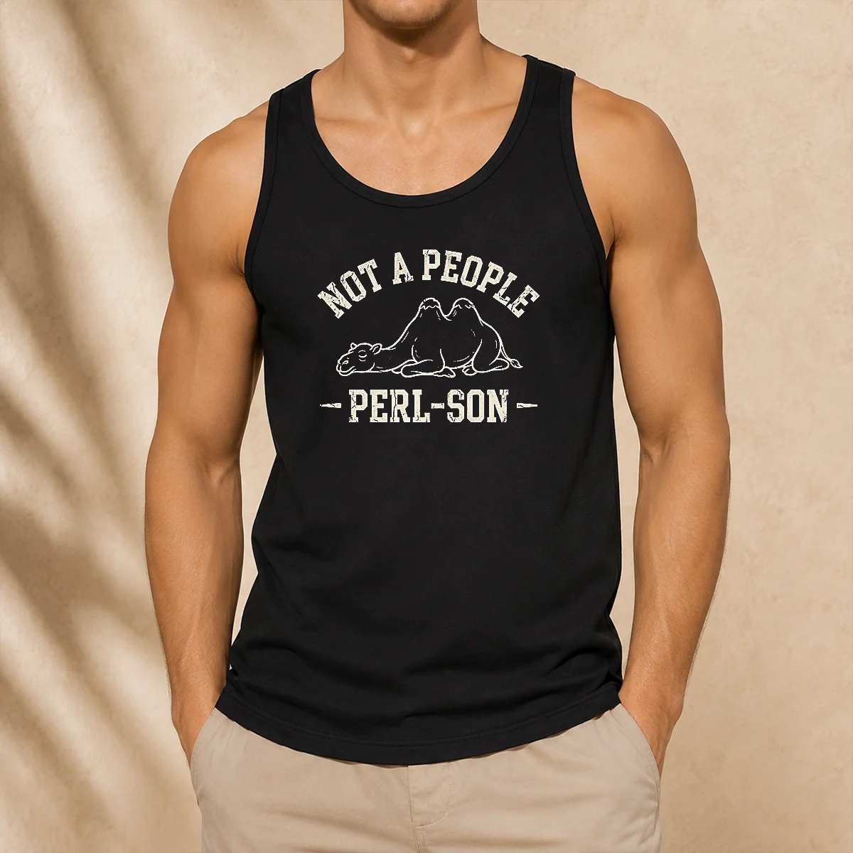 Nice Not A People Perl Son Tank Top