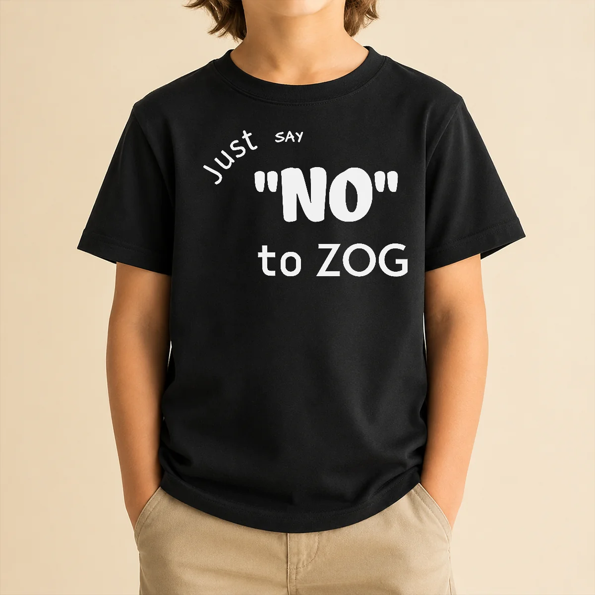 Nice Randy Weaver Just Say No To Zog Kids T-Shirt
