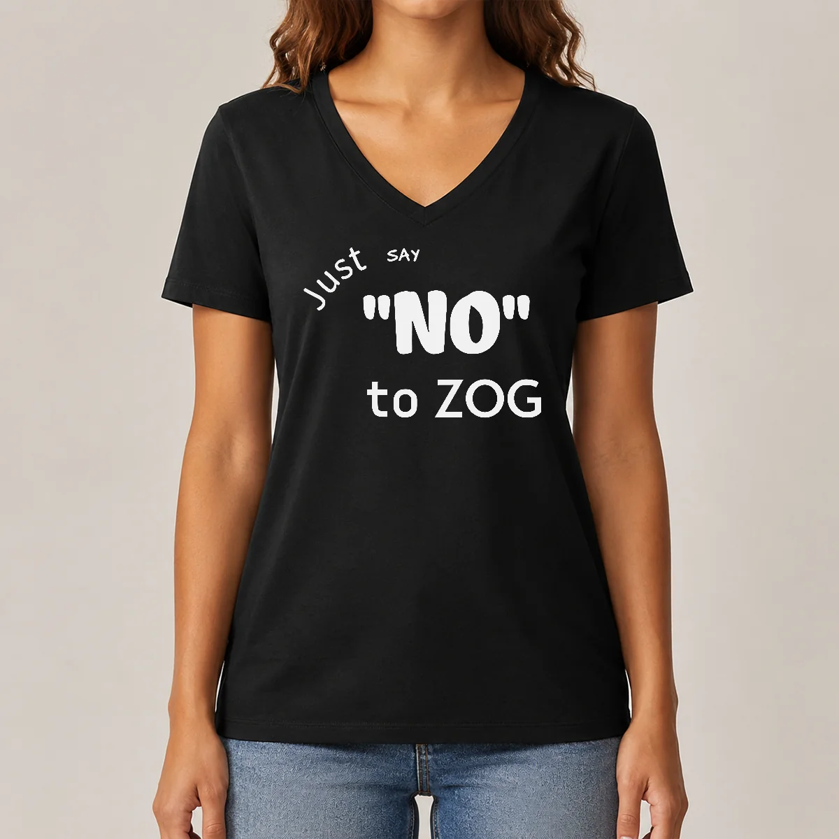 Nice Randy Weaver Just Say No V-Neck Shirt Nice Randy Weaver Just Say No V-Neck Shirt